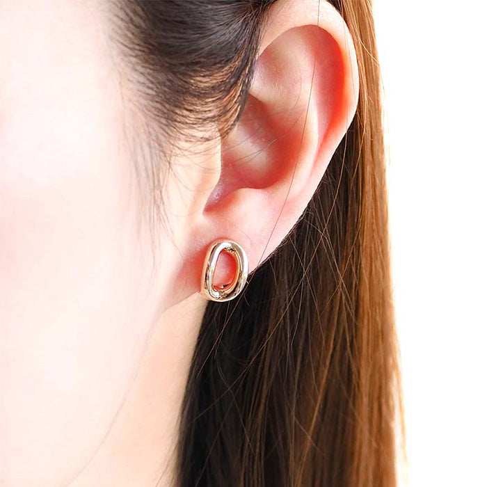 オーバルノンホールクリップ ヌードゴールド