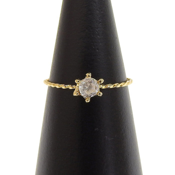 Coverシリーズ キュービックジルコニア カバー ピンキーリング #3