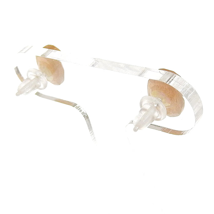 一粒天然石 セラミックポストピアス