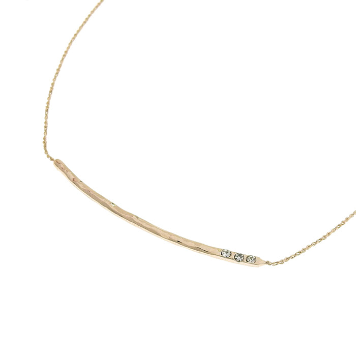 ヌードゴールドストーンネックレス