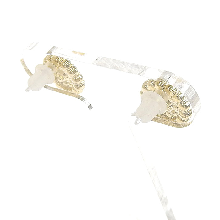 ビジューセラミックポストピアス