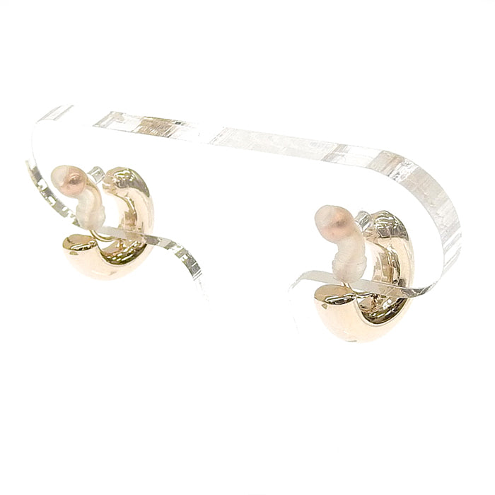 ヌードゴールド フープ ノンホールピアス 痛くない イヤリング 金属アレルギー対応 日本製 itam ピアスみたいに見える