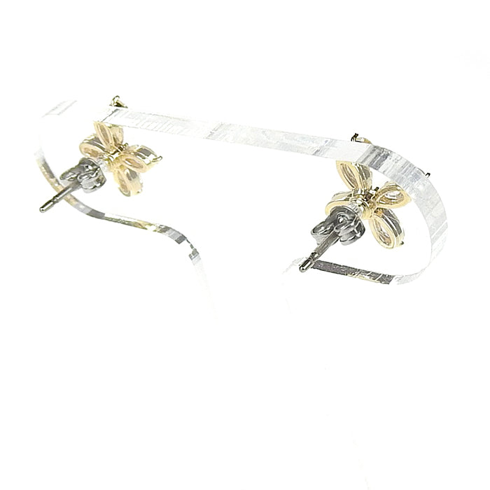 【NEW Color】キュービックジルコニア フラワー ピアス