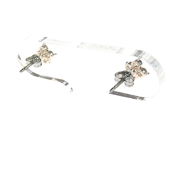 【NEW Color】キュービックジルコニア フラワー ピアス