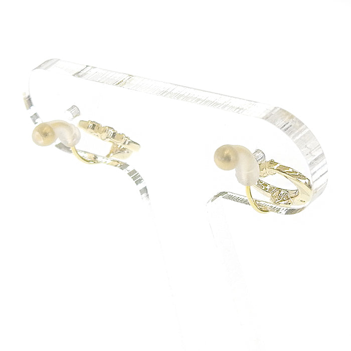 【9/17再入荷】三日月 ノンホールピアス ゴールド