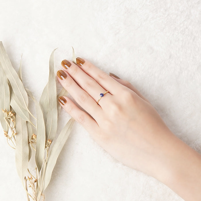 【12月 誕生石】Natural stone×Sterling silver ラピスラズリリング #11