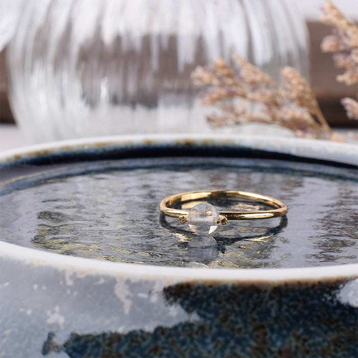 【11月 誕生石】Natural stone×Sterling silver ラブラドライトリング
