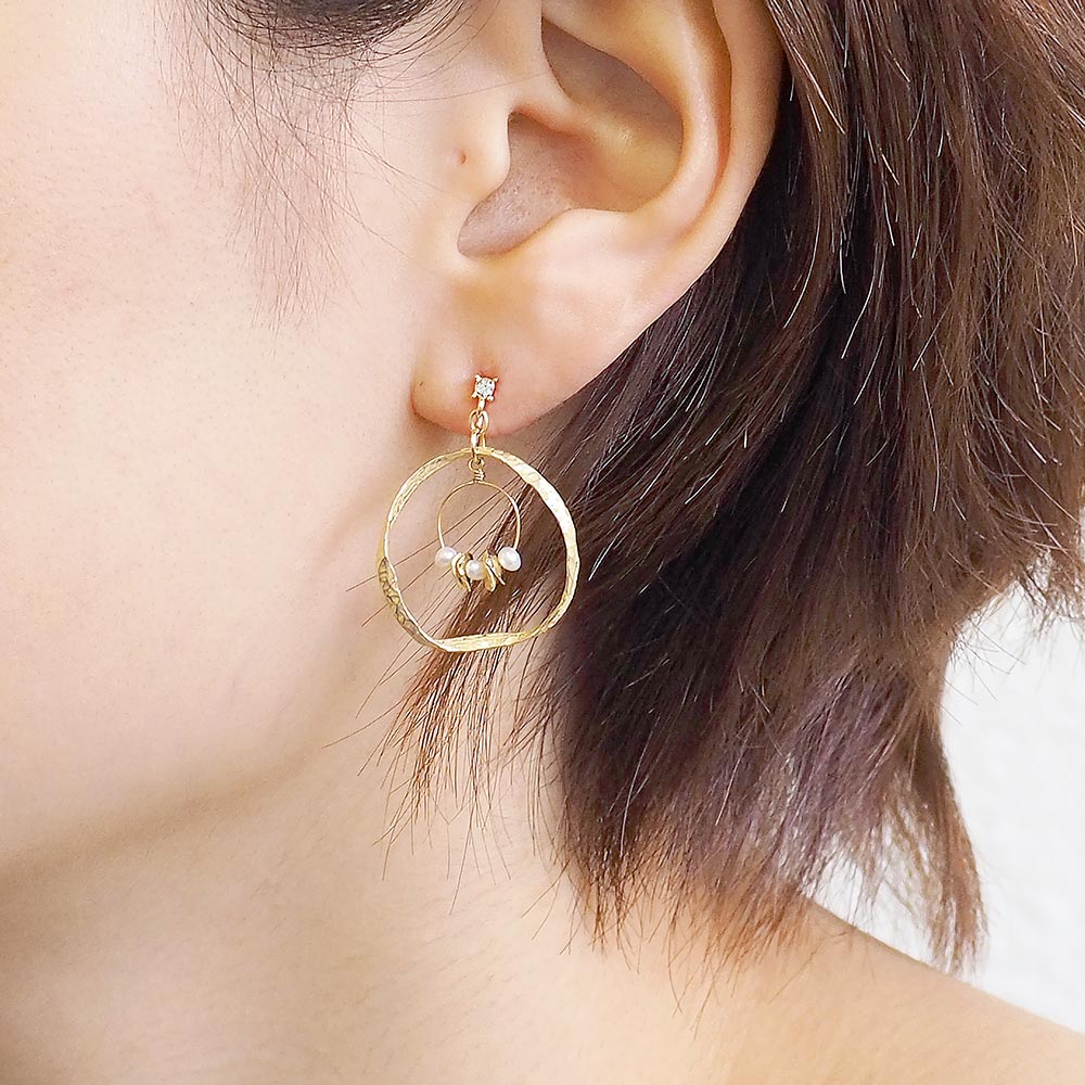 ニュアンスサークル ノンホールピアス