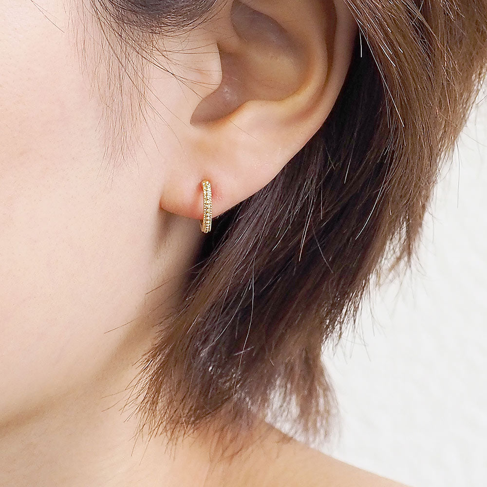 【itam人気商品】フープノンホールピアス ゴールド