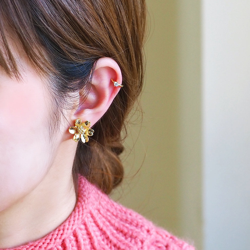 キュービックジルコニア イヤーカフ