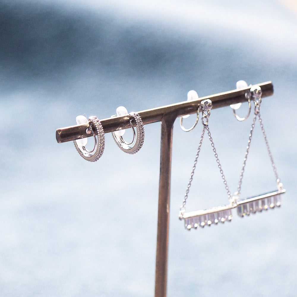 【itam人気商品】フープノンホールピアス シルバー