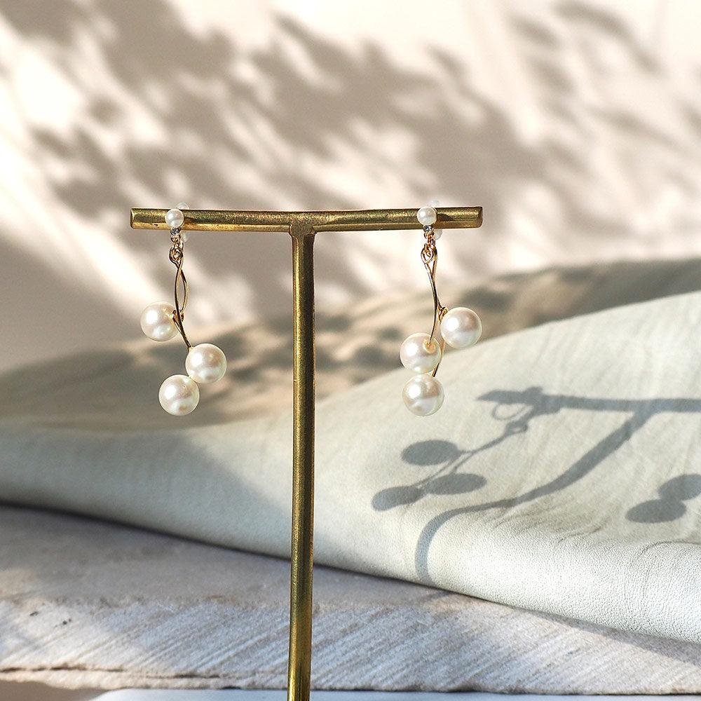 パールノンホールピアス