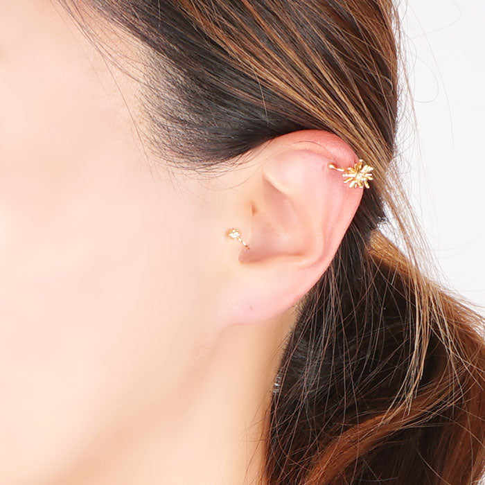 フラワーイヤーカフ・トラカフセット