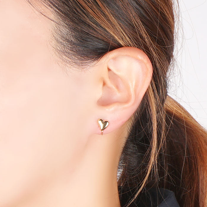 ハートノンホールピアス