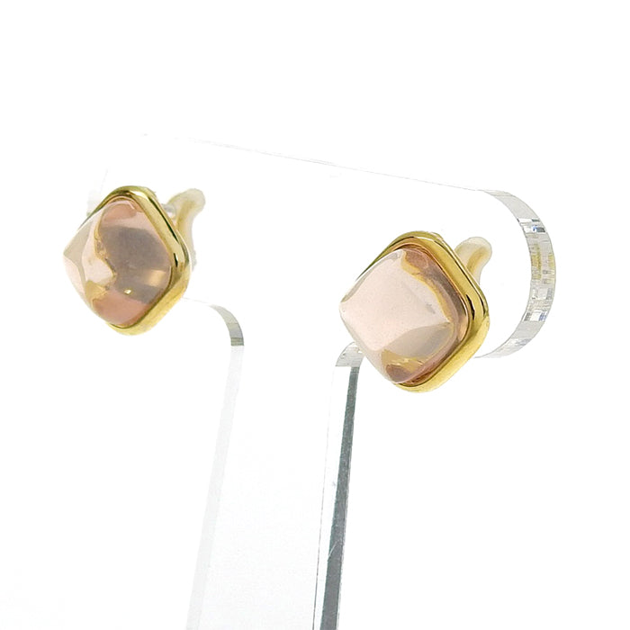 カラーストーンスクエア ノンホールピアス