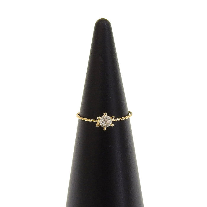 Coverシリーズ キュービックジルコニア カバー ピンキーリング #3