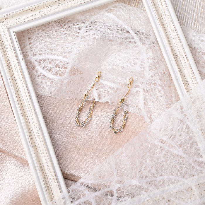 デザインチェーンピアス