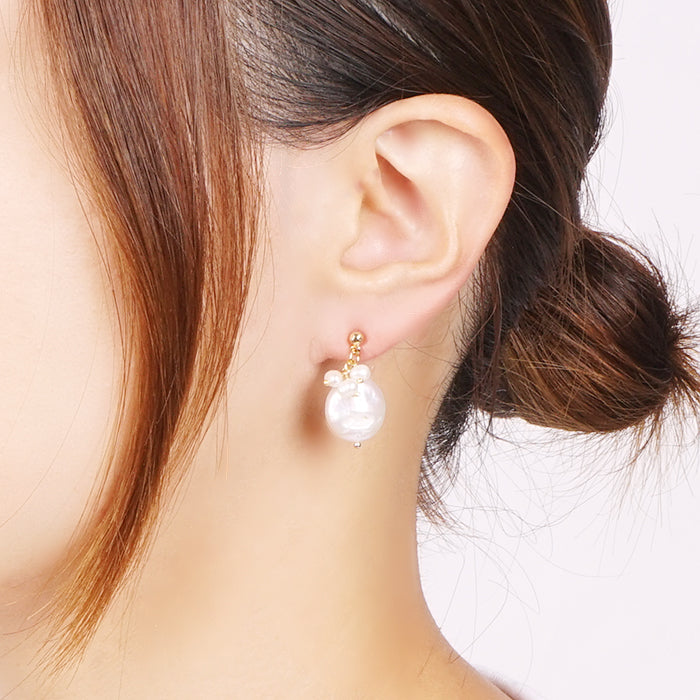 淡水パール セラミックポストピアス