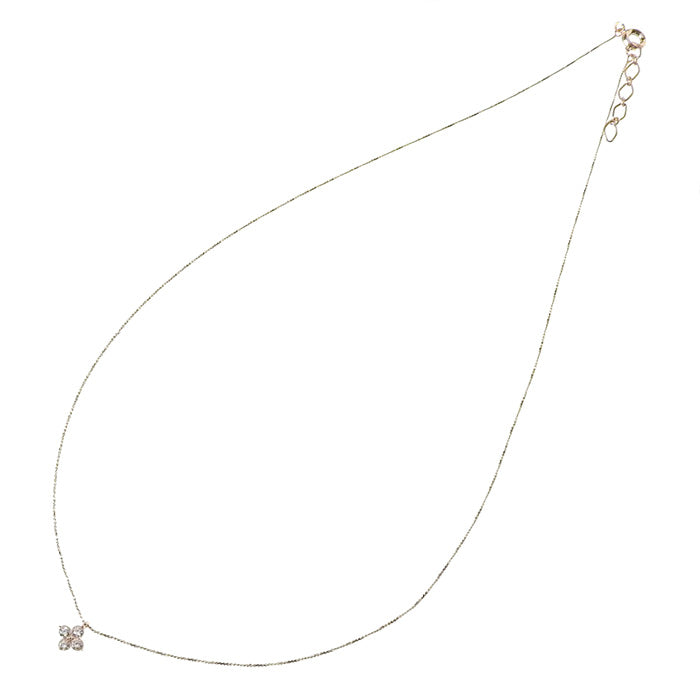 【NEW Color】キュービックジルコニア フラワー ネックレス
