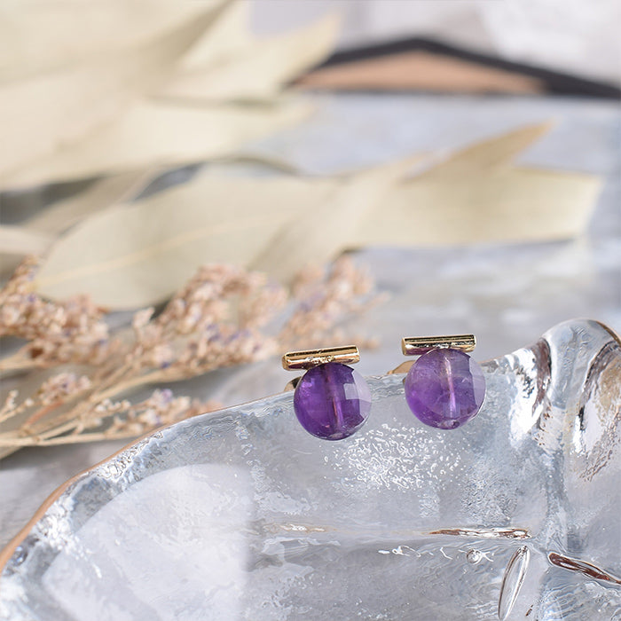 【2月 誕生石】アメジスト ピアス