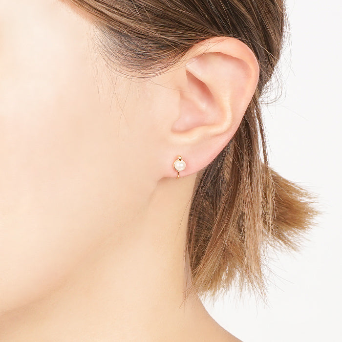 パール ノンホールピアス