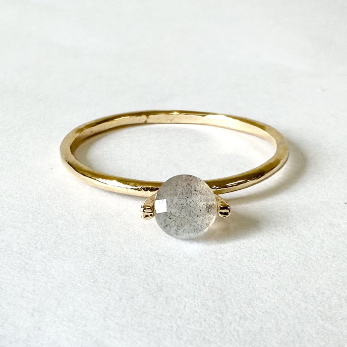【11月 誕生石】Natural stone×Sterling silver ラブラドライトリング
