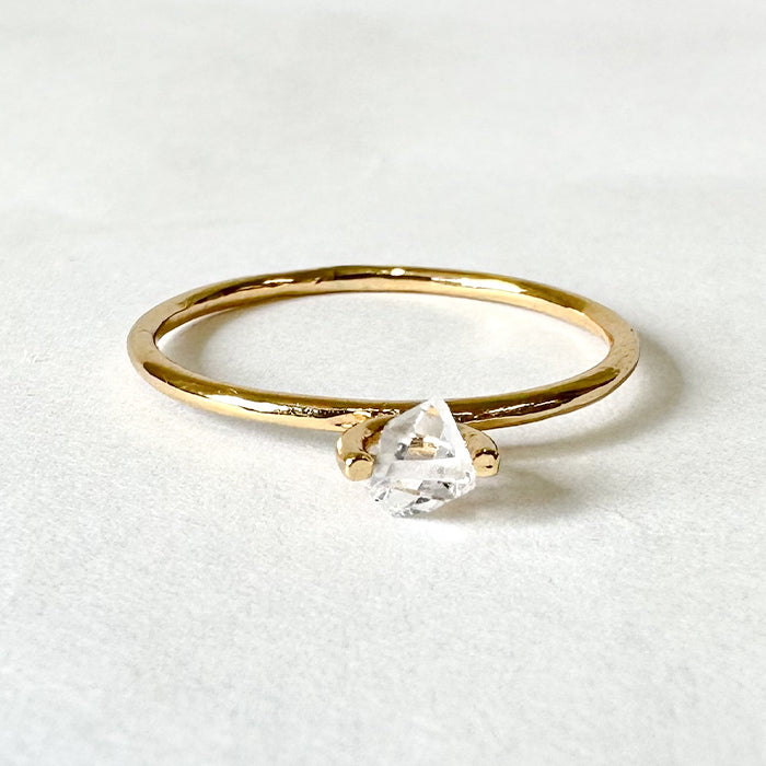 Natural stone×Sterling silver ハーキマーダイヤモンドリング