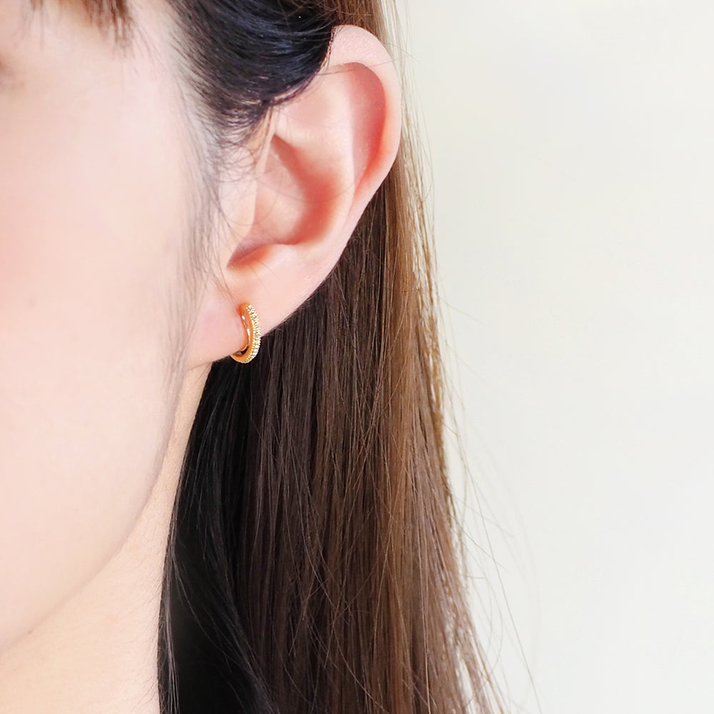 【itam人気商品】フープノンホールピアス ゴールド