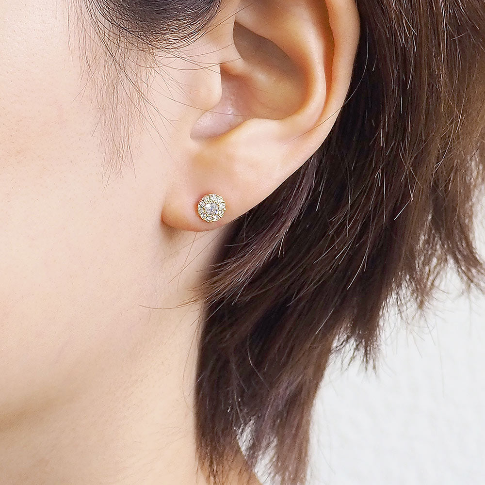【NEW Color】パヴェデザイン セラミックポストピアス