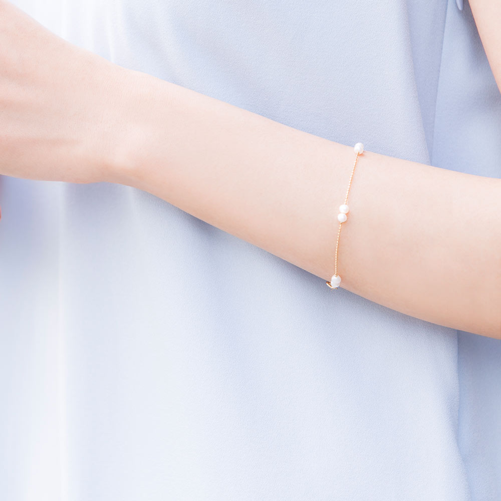 K10 淡水パールブレスレット