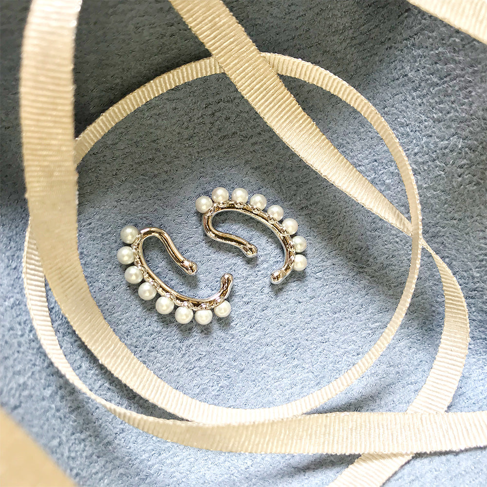 パールフックイヤリング