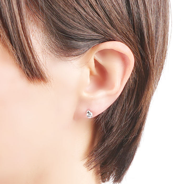 キュービックジルコニアセラミックポストピアス