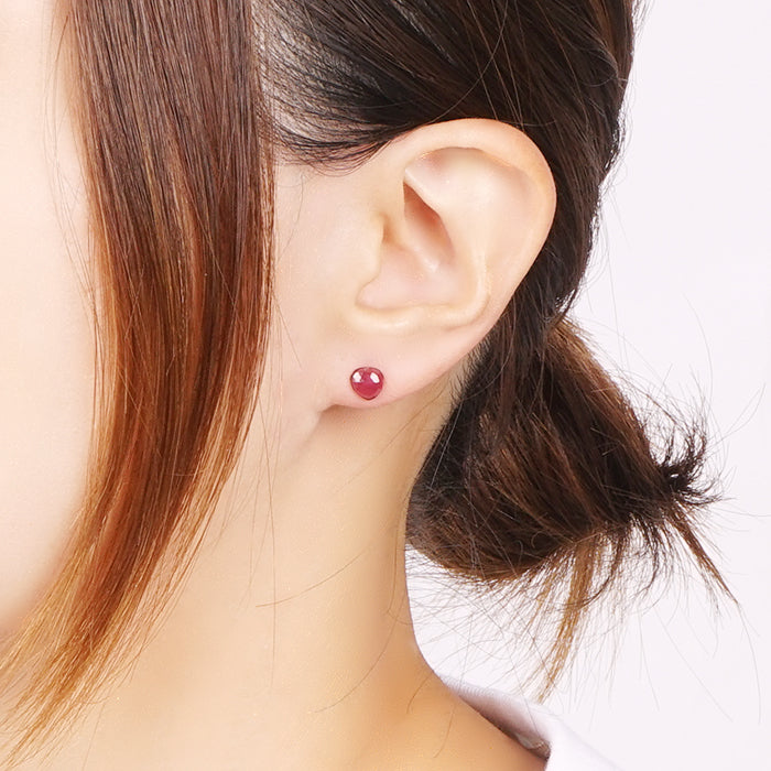 一粒天然石 セラミックポストピアス