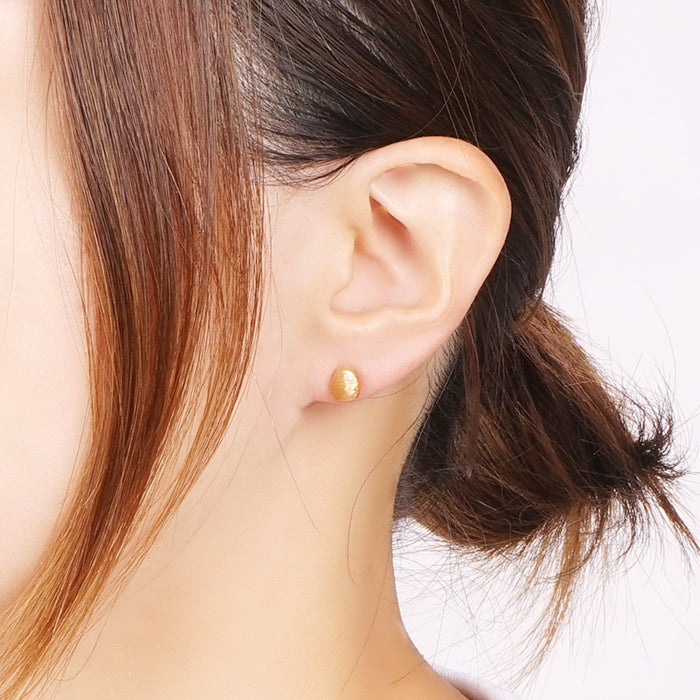 一粒天然石 セラミックポストピアス