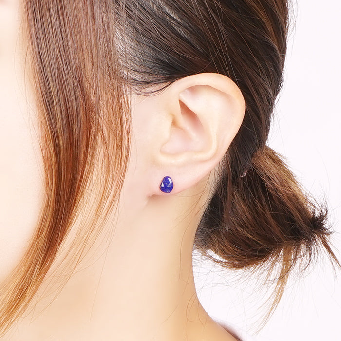 一粒天然石 セラミックポストピアス