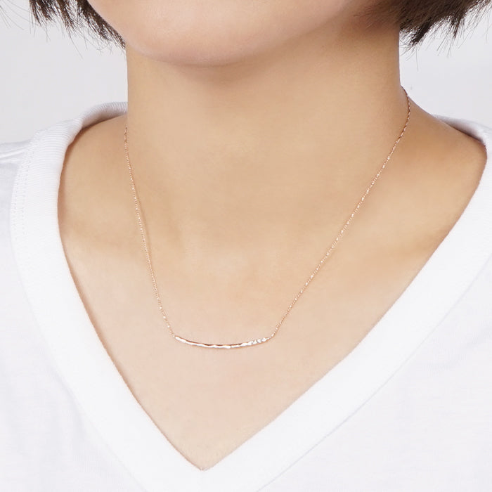 ヌードゴールドストーンネックレス