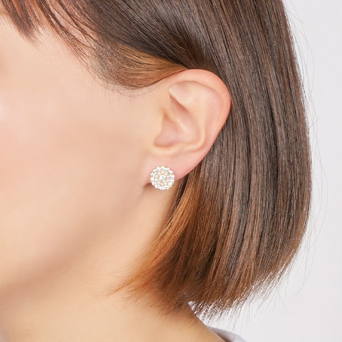 ビジューノンホールピアス