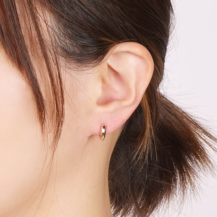 ヌードゴールド フープ ノンホールピアス 痛くない イヤリング 金属アレルギー対応 日本製 itam ピアスみたいに見える