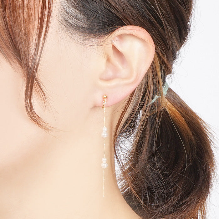 パールノンホールピアス