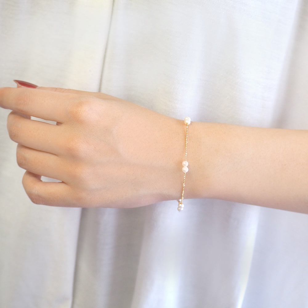 K10 淡水パールブレスレット