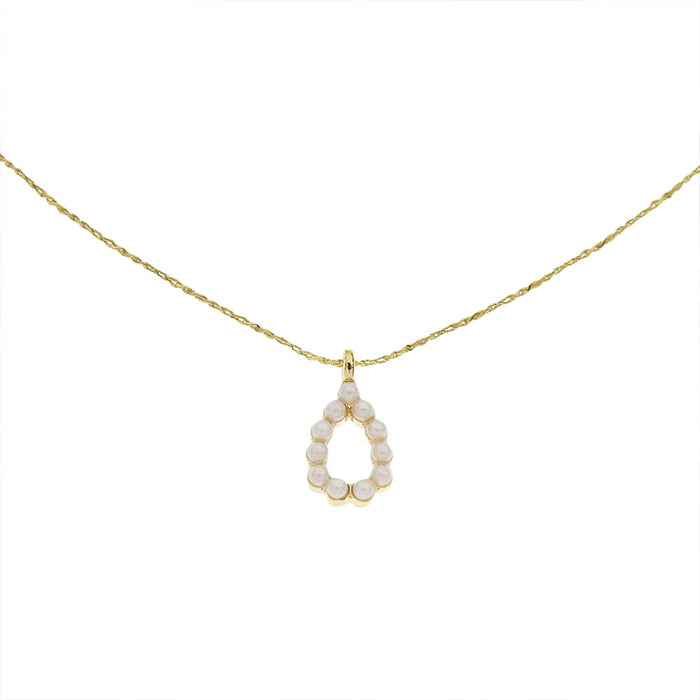 ティアドロップ パールネックレス