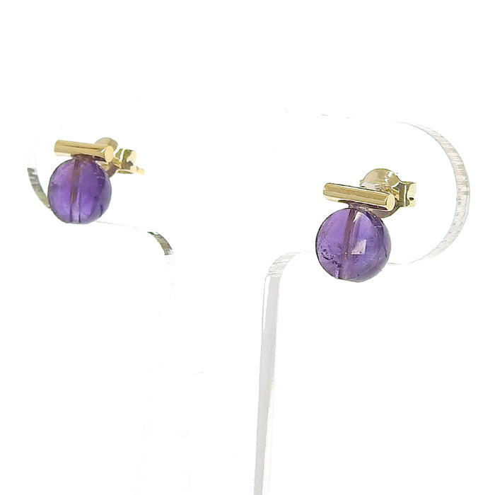 【2月 誕生石】アメジスト ピアス