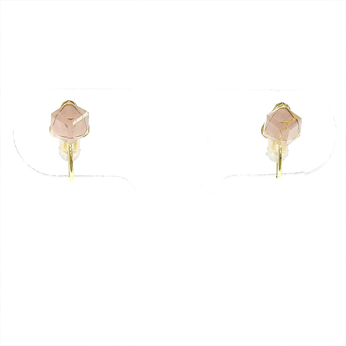 【itam人気商品】カラーストーン キューブノンホールピアス