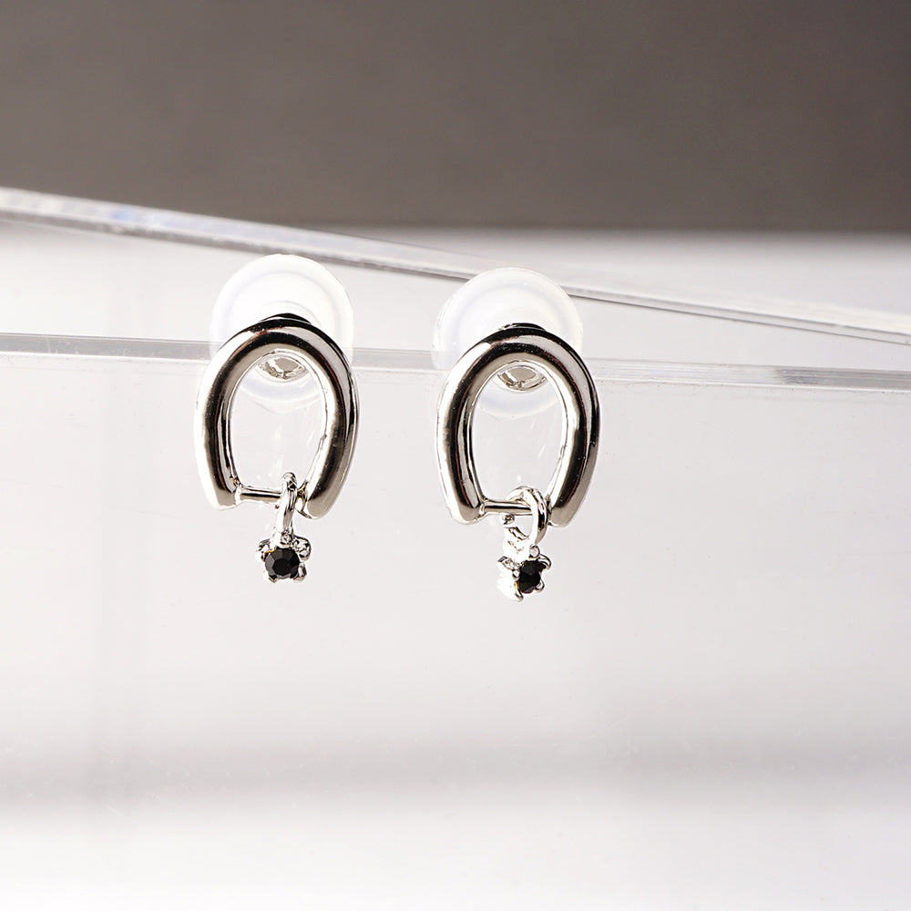 【NEW】メタルシリーズ メタル×ビジュー セラミックポストピアス