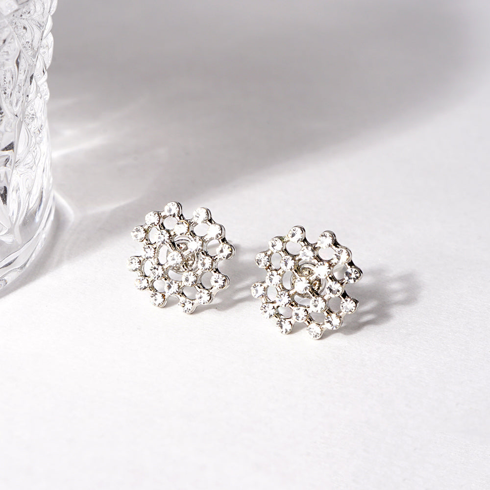 【NEW】ビジューシリーズ ラウンド セラミックポストピアス