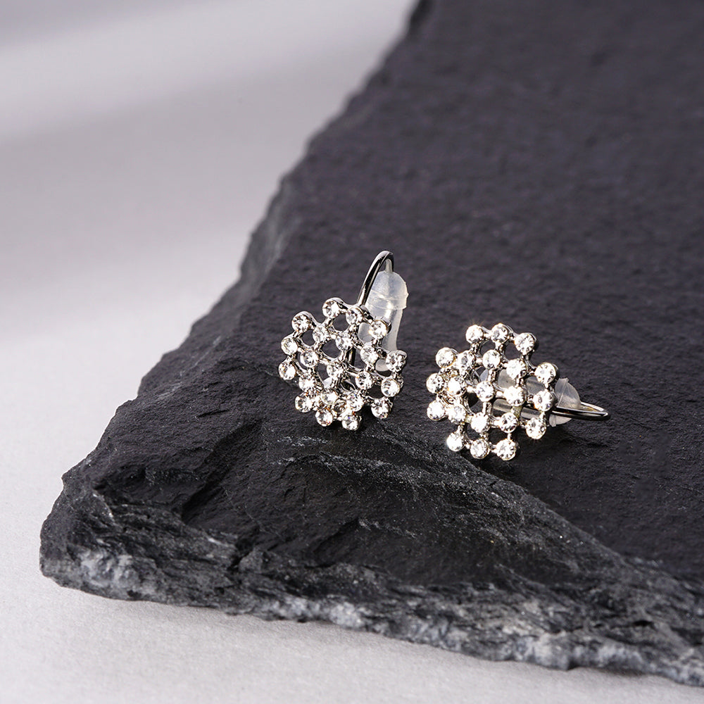 【NEW】ビジューシリーズ  ラウンド ノンホールピアス