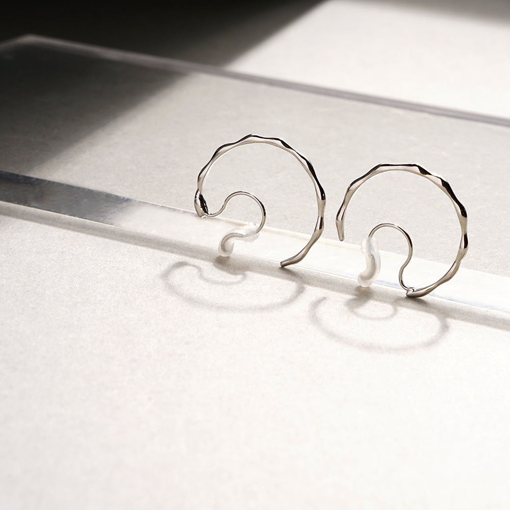 【NEW】メタルフープ ノンホールピアス
