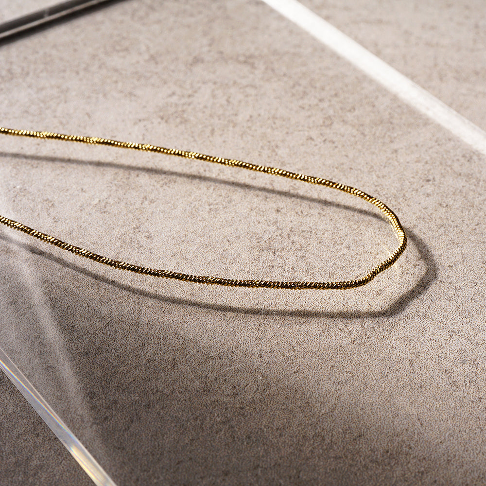 【NEW】ステンレス 1連 ロングネックレス