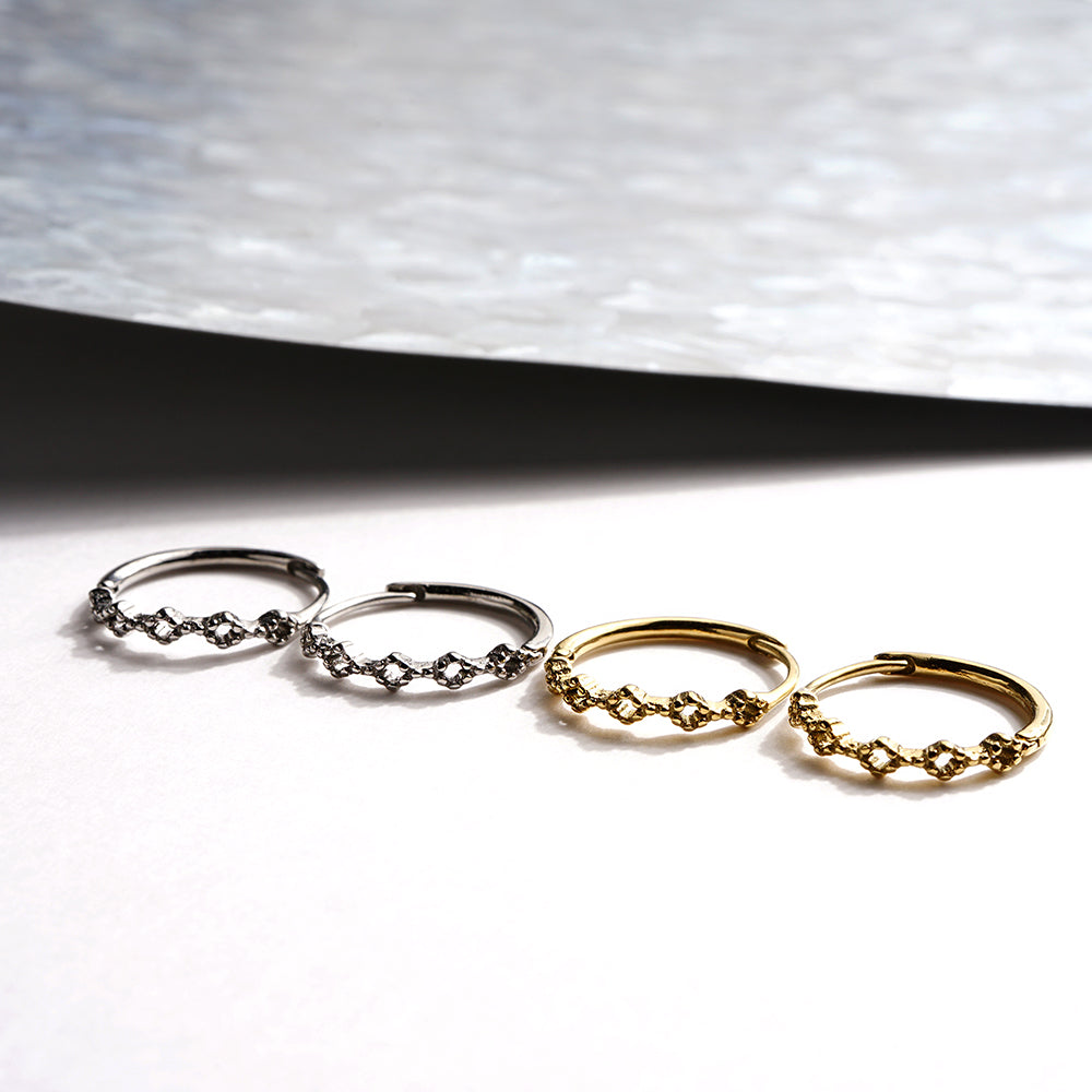 【NEW】ステンレス フープピアス
