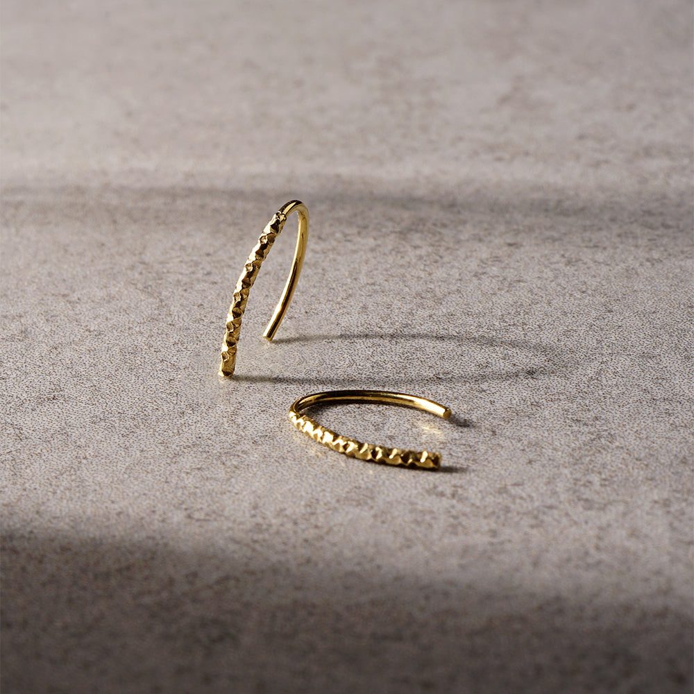 ステンレス キャッチレス デザインピアス ピアス フック シンプル 金属アレルギー対応 itam